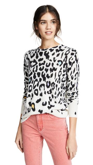 Autumn Cashmere Leopard Cashmere Sweater