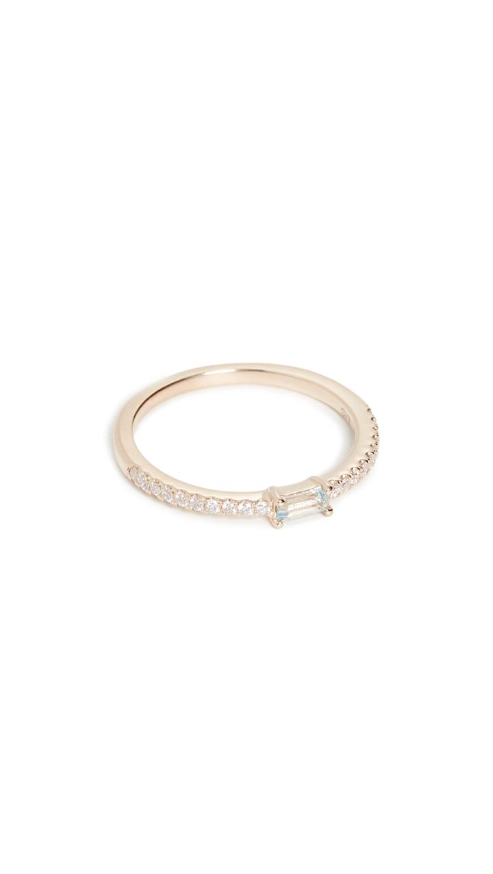 My Story 14k The Julia Birthstone Ring Aquamarine