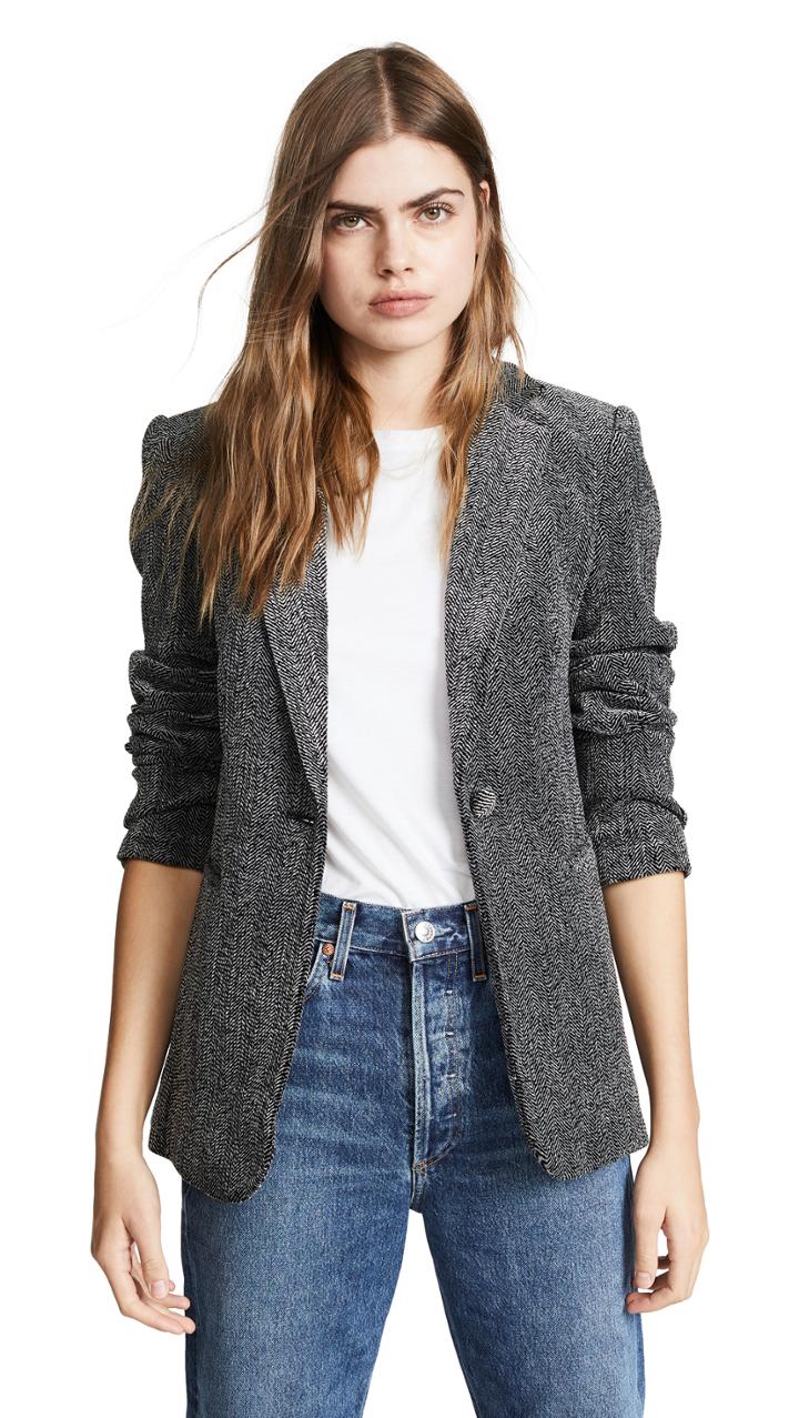 Frame Herringbone Blazer