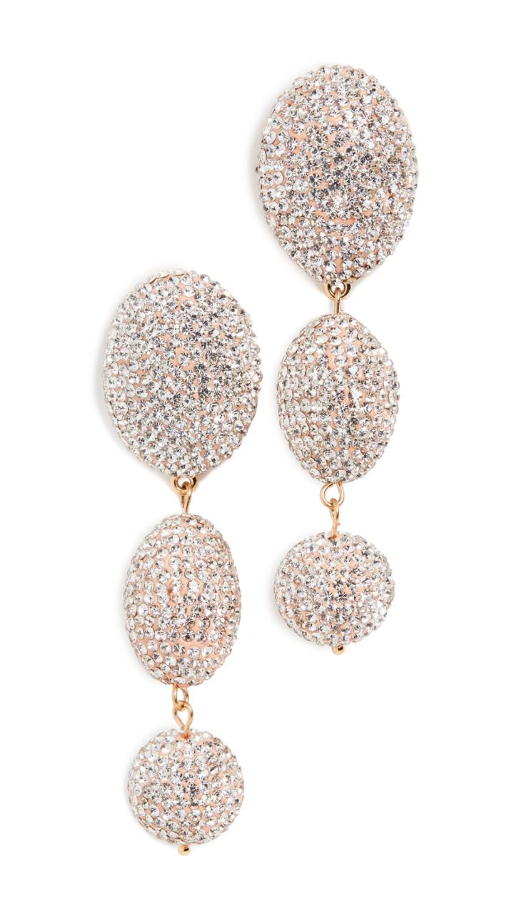 Lele Sadoughi Crystal Bubble Drop Earrings