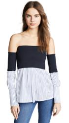 Victoria Victoria Beckham Off Shoulder Shirt