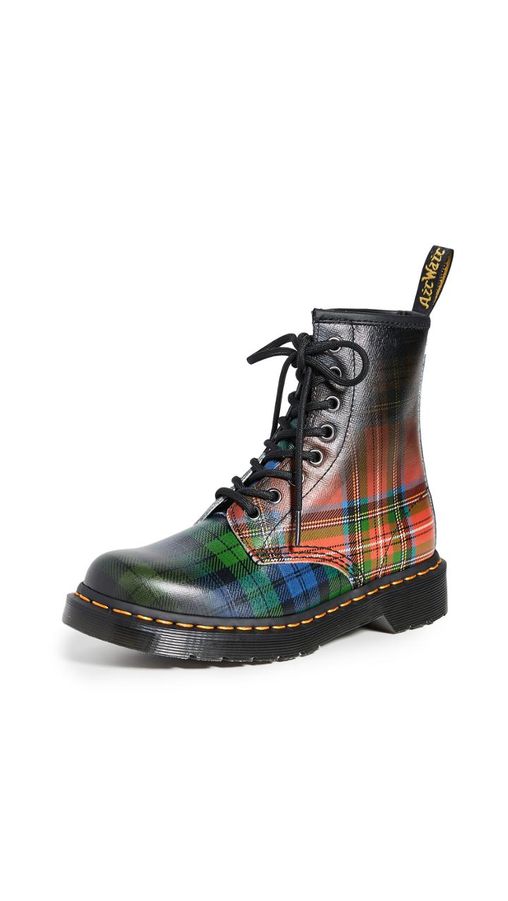 Dr Martens 1460 Tartan 8 Eye Boots