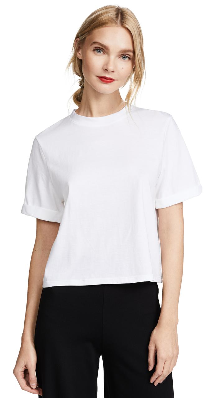 The Range Stark Jersey Cuffed Easy Tee