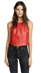 Ramy Brook Miley Leather Top
