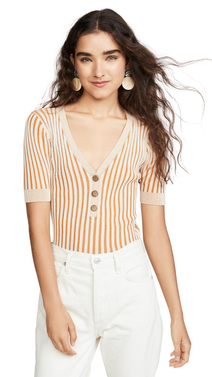 Nicholas Knit Henley Top