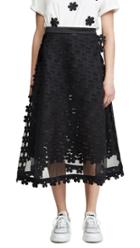 Paskal Double Layered Laser Cut Skirt