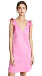 No 21 Shoulder Detail V Neck Mini Dress