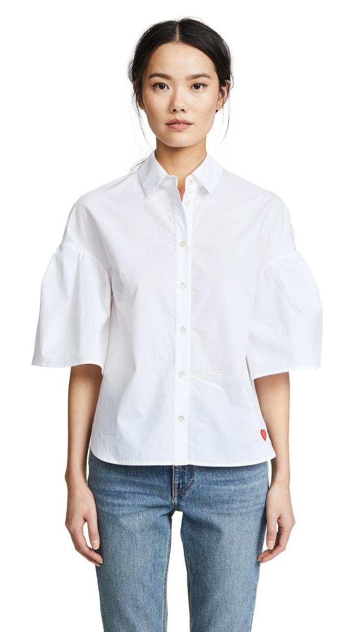 Chinti And Parker Fluted Sleeve Shirt