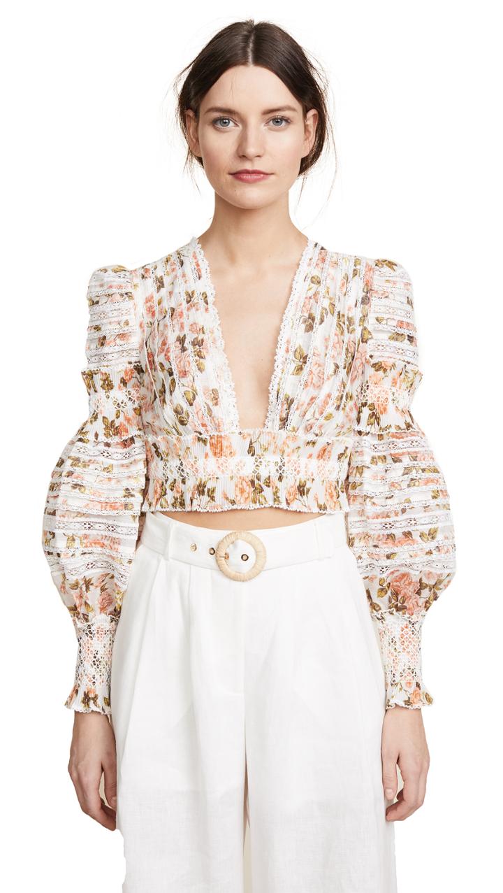 Zimmermann Radiate Smocked Top