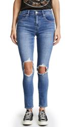 Levi S 721 High Rise Distressed Skinny Jeans