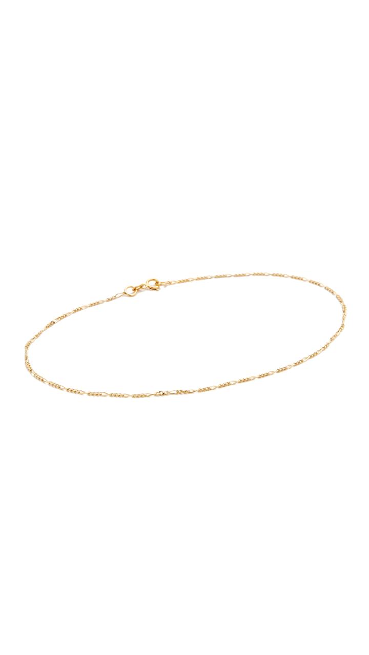 Ariel Gordon Jewelry 14k Gold Figaro Anklet