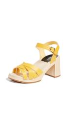 Swedish Hasbeens Elsie Ankle Strap Clogs