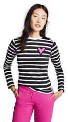 Michaela Buerger Striped Heart Tee