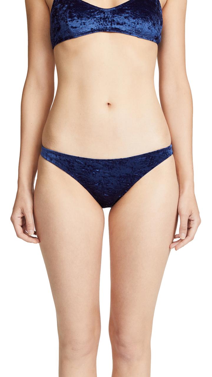 Solid Striped Rachel Swim Bottoms