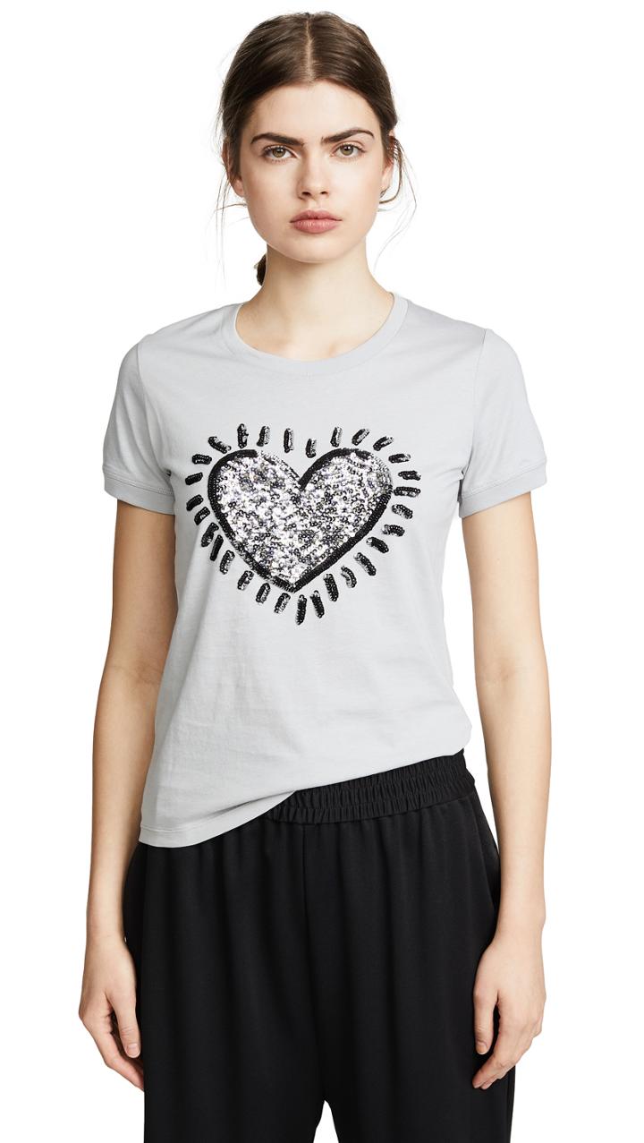 Coach 1941 X Keith Haring Embellished T Shirt