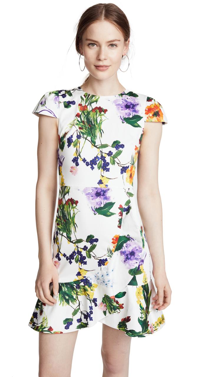 Alice Olivia Kirby Ruffle Dress
