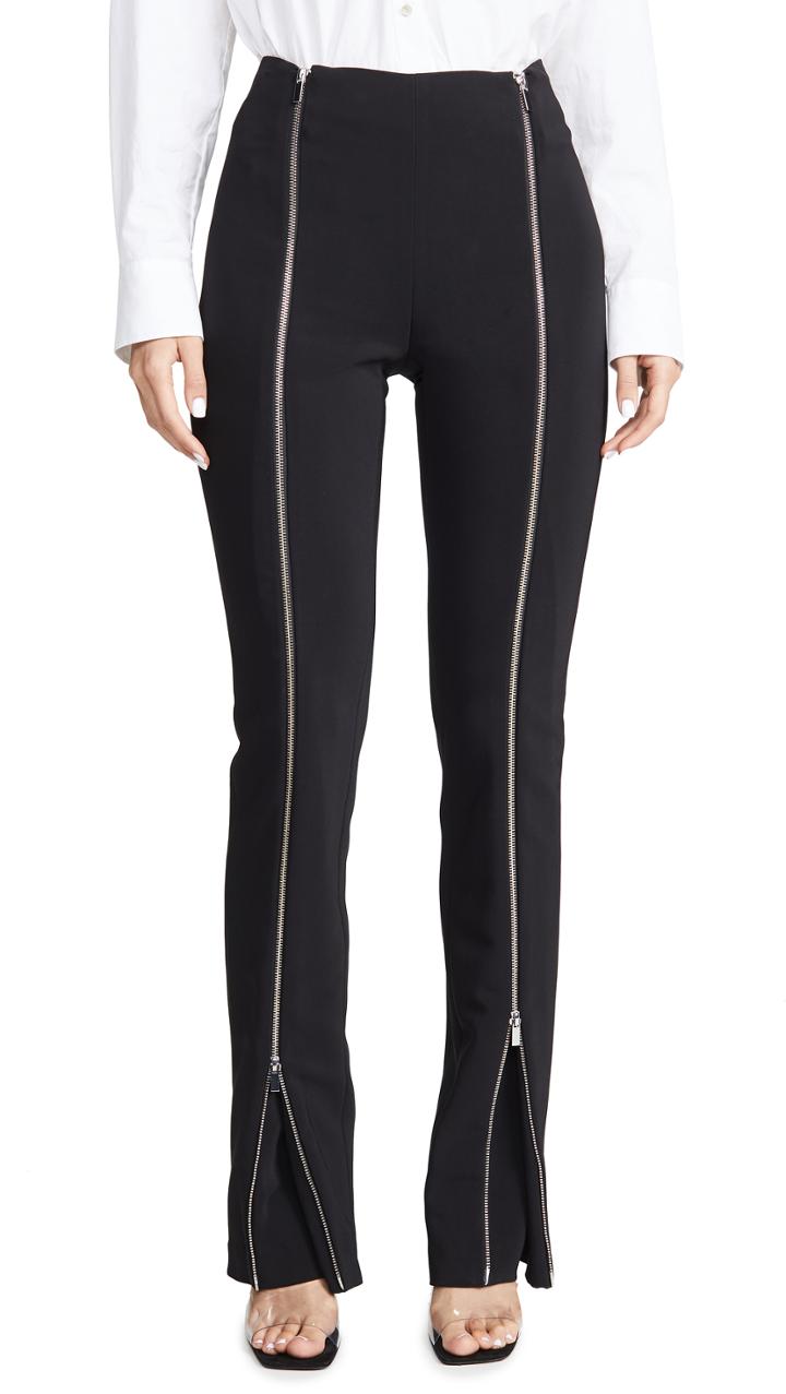 Rosetta Getty Zipper Godet Pants