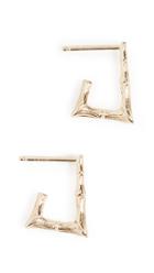 Jennie Kwon Designs 14k Mini Rectangle Jkd Doorknocker Earrings