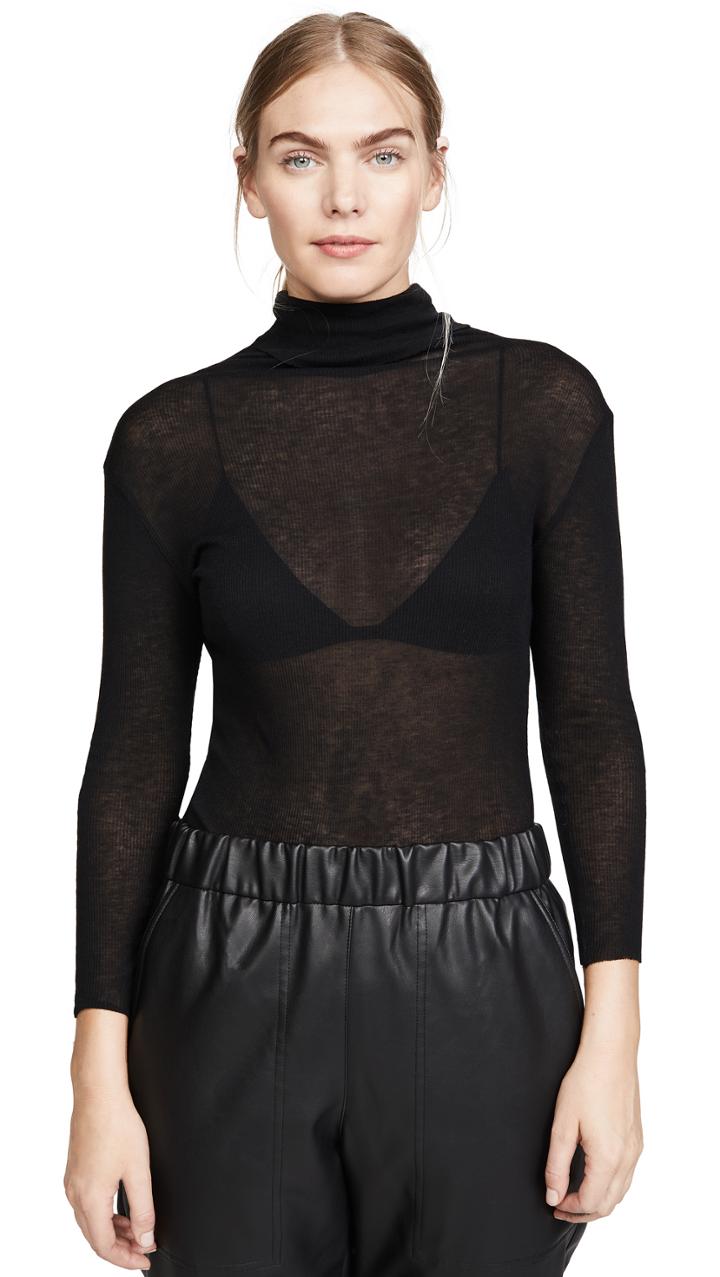 James Perse Rib Turtleneck