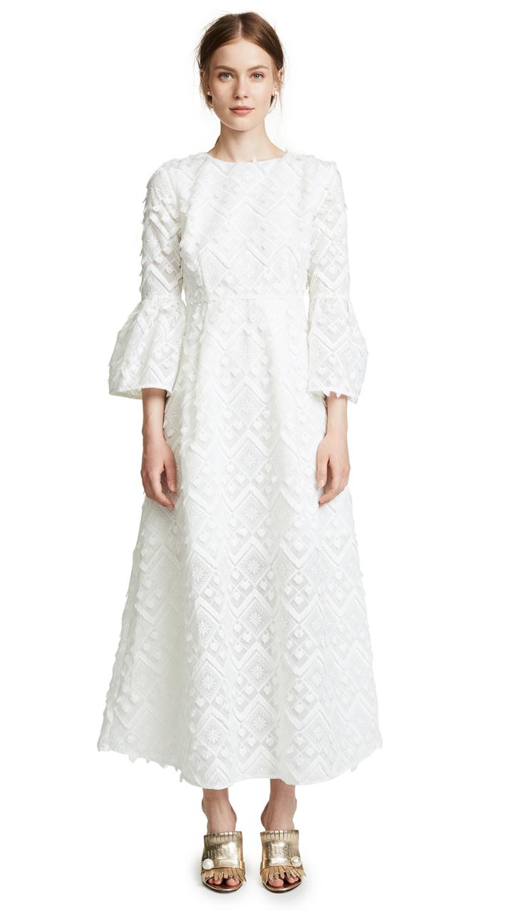 Cynthia Rowley Romy Lace Bell Sleeve Dress