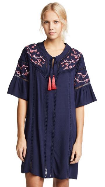 Ella Moon Embroidered Mini Dress