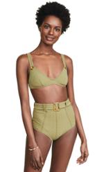 Lisa Marie Fernandez Magdalena Belted High Waisted Bikini