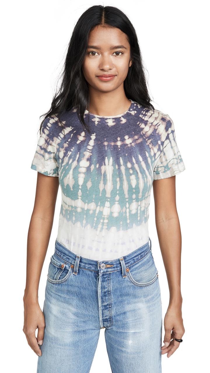 Raquel Allegra Slim Tie Dye Tee