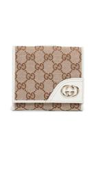 What Goes Around Comes Around Gucci Canvas Compact Wallet