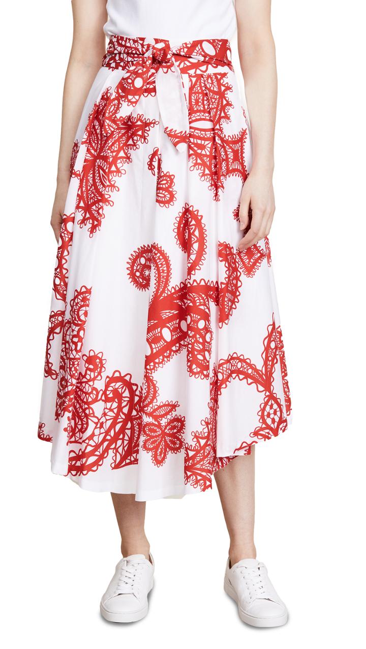 Milly Fiona Pleated Skirt