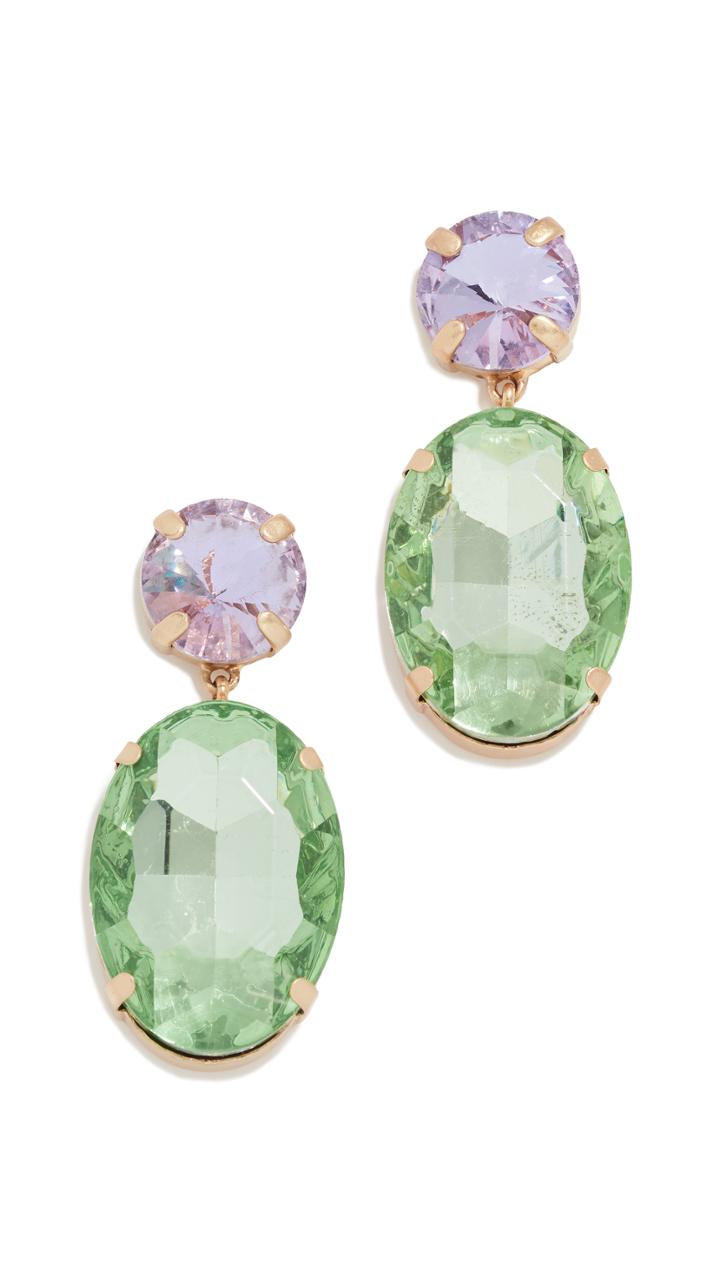 Baublebar Oval Gem Drops Earrings