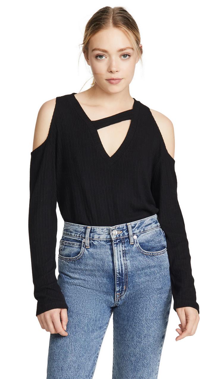 Lna Jeanne Brushed Rib Top