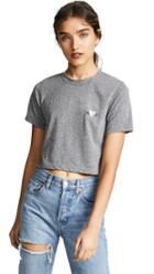 Rodarte Rohearte Embroidery Cropped Tee