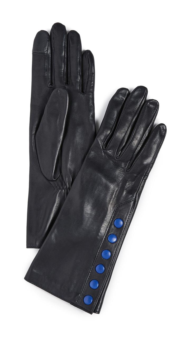 Agnelle Aileen Snap Detail Gloves