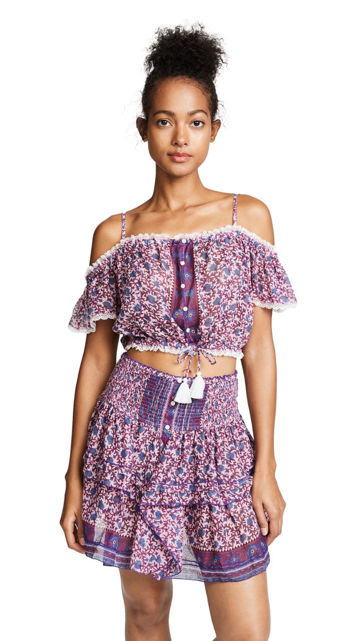 Poupette St Barth Honey Crop Top