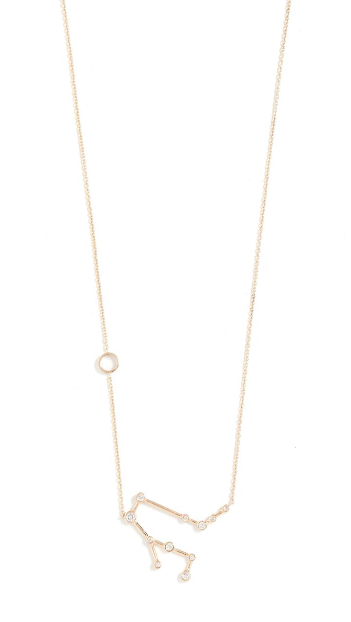 Lulu Frost 14k Gold Gemini Necklace With White Diamonds