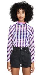 Valencia Vine Tie Dye Mesh Top