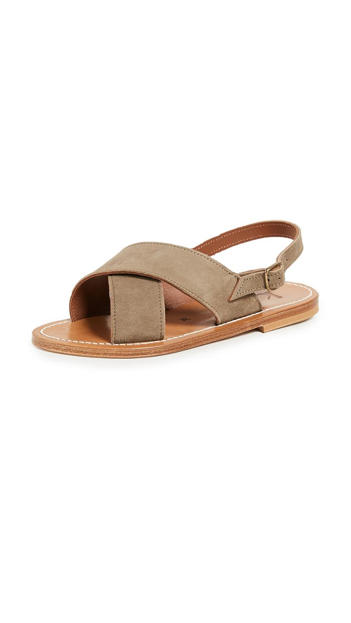 K Jacques Osorno Crisscross Sandals