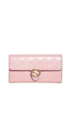 What Goes Around Comes Around Gucci Pink Guccissimia Iconic Signature Wallet