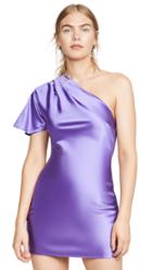 Fleur Du Mal One Shoulder Bias Mini Dress