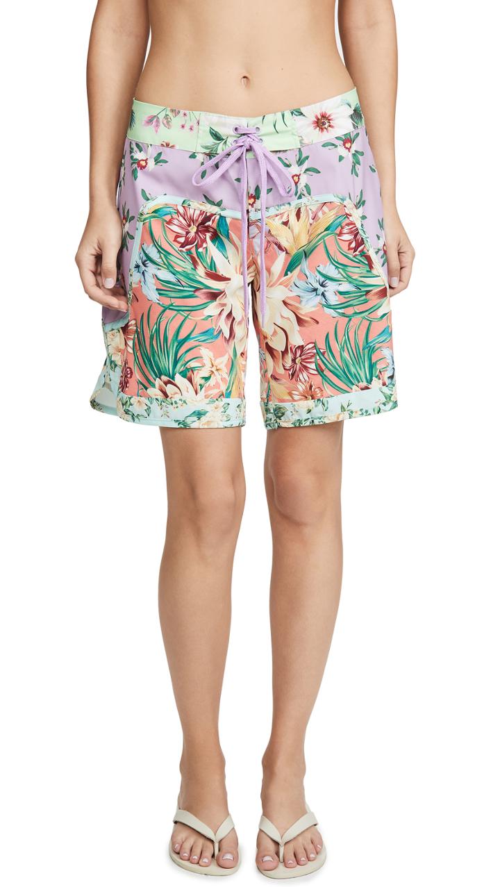 Farm Rio Mix Flower Print Boardshorts
