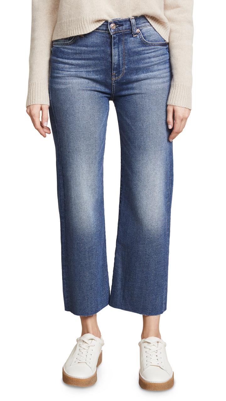 7 For All Mankind Cropped Alexa Trouser Jeans