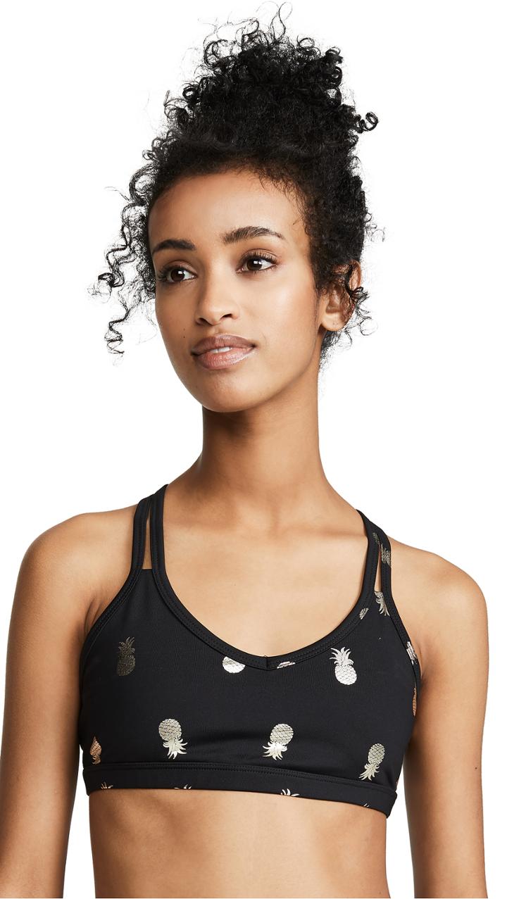 Beyond Yoga Pineapple Double Back Bra