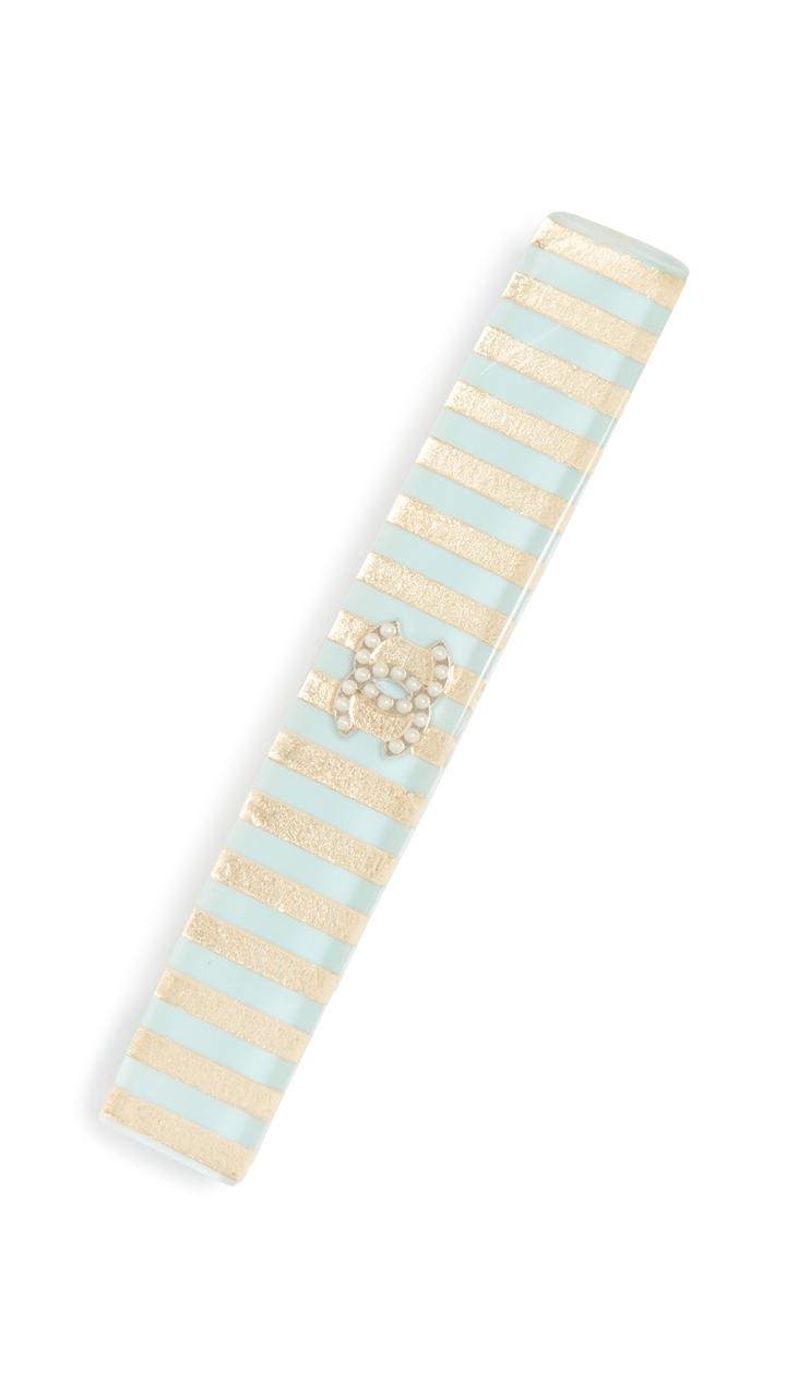 What Goes Around Comes Around Chanel Striped Barrette