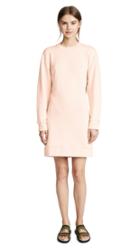 Tibi Open Back Sweatshirt Short Dress