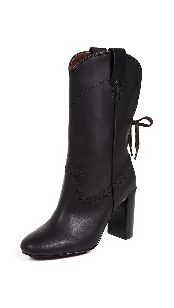 See By Chloe Annika High Heel Western Boots