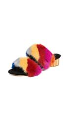 Salvatore Ferragamo Belluno Fur Slides