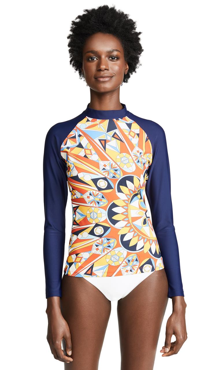 Tory Burch Kaleidoscope Rash Guard