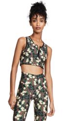 Adam Selman Sport Zip Front Crop Top