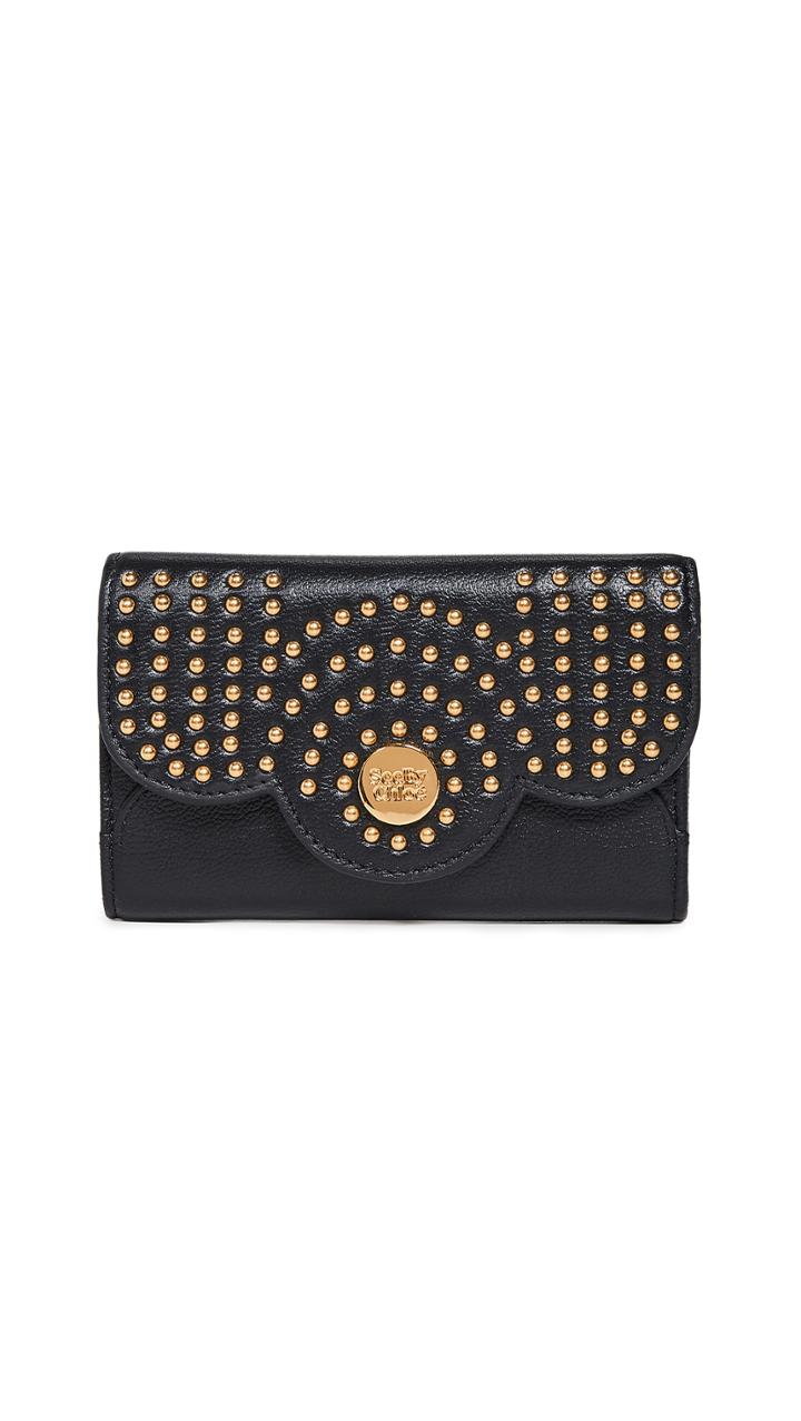 See By Chloe Polina Shorts Studded Wallet