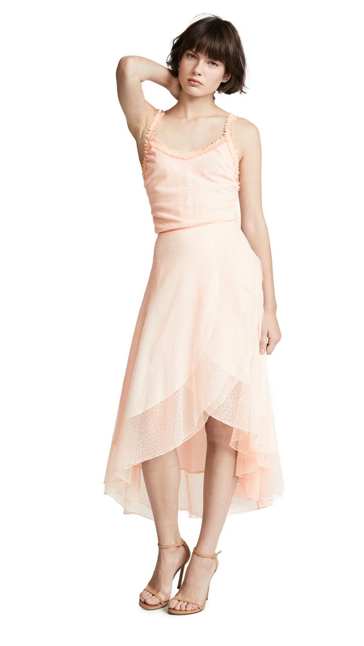 Ewa Herzog Dot Lace Midi Dress